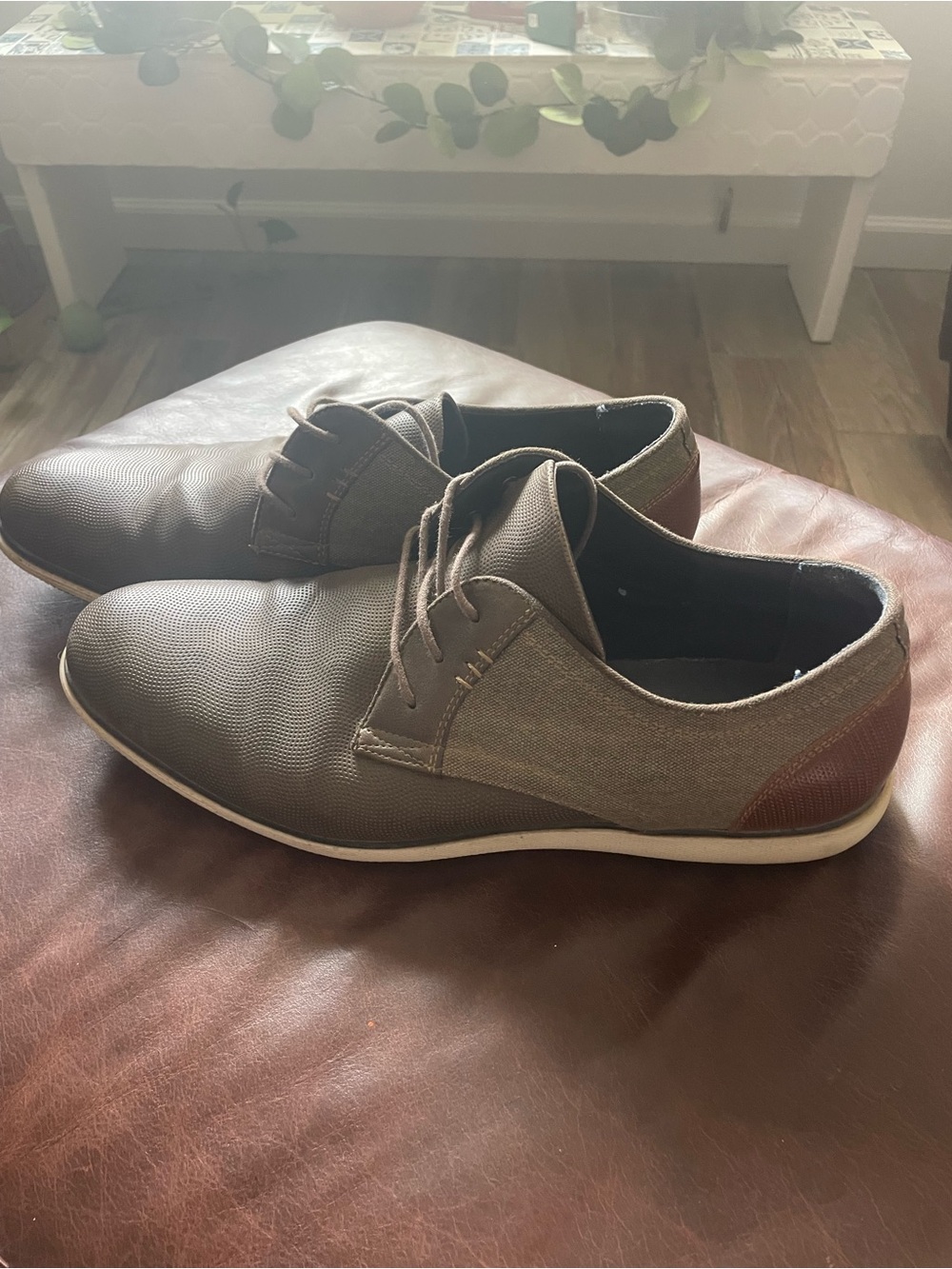Sonoma mens grey & Dark Brown Casual Derby Shoes